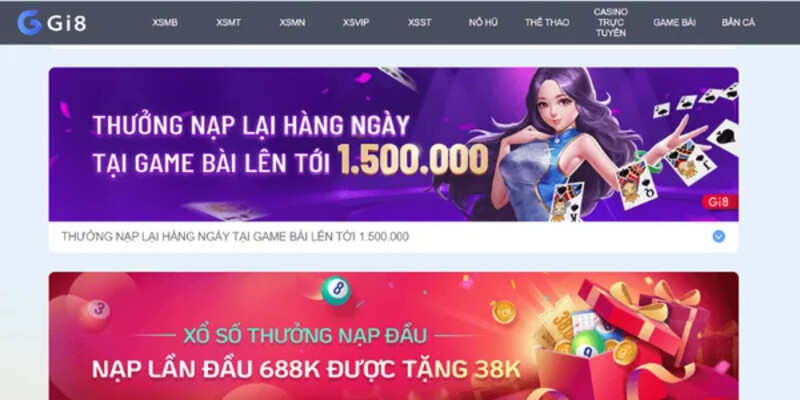 Cách nạp và rút tiền Nhà cái Gi8 