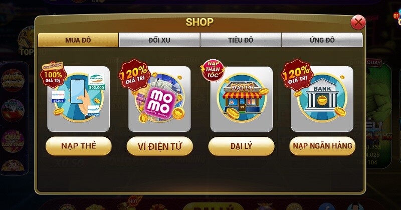 Hướng dẫn thực hiện Nạp/Rút tiền Dola88